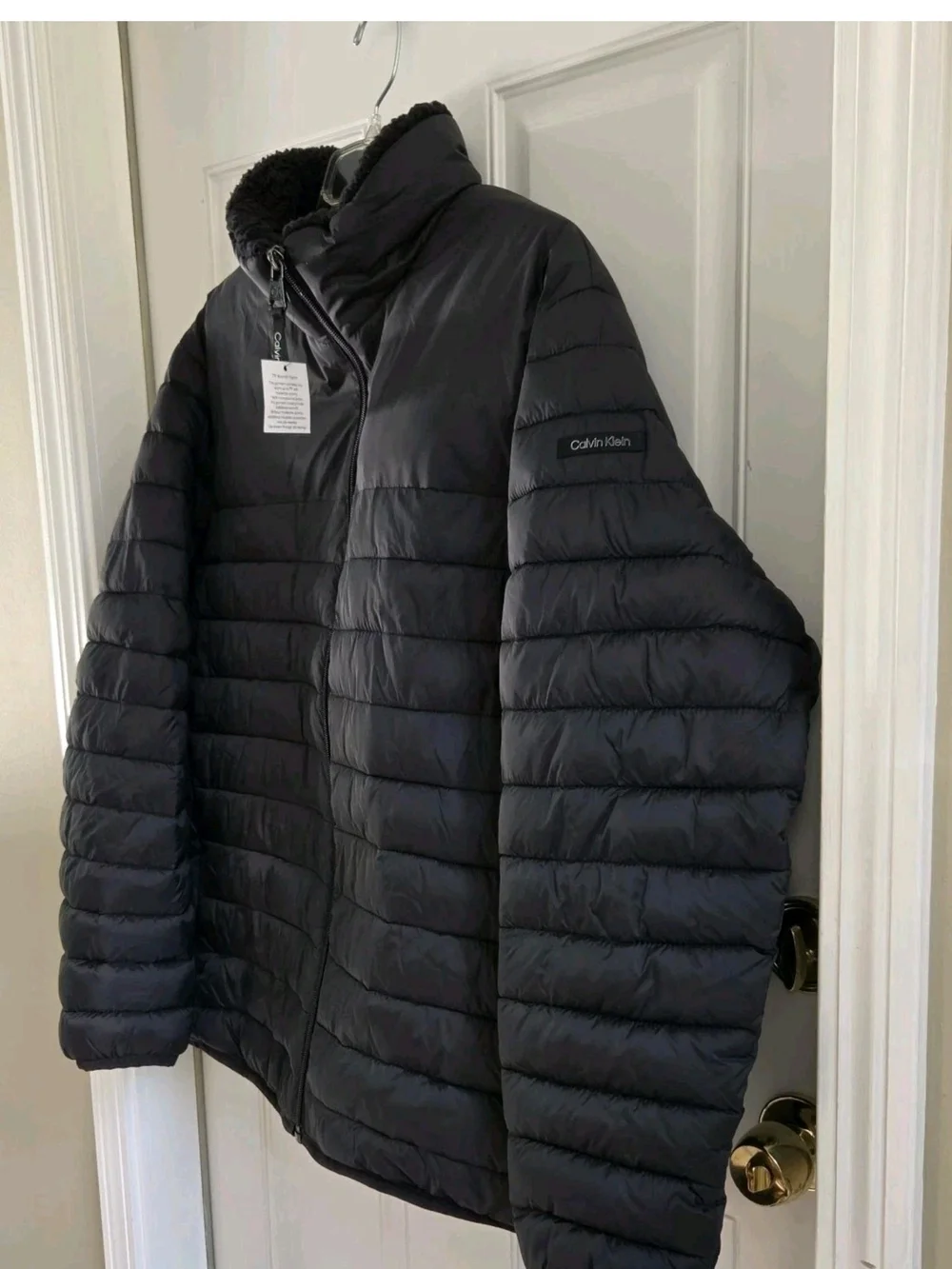 Calvin Klein Black Sorona Aura 7 Degrees Warmth Water Resistant Fleece Mens XL